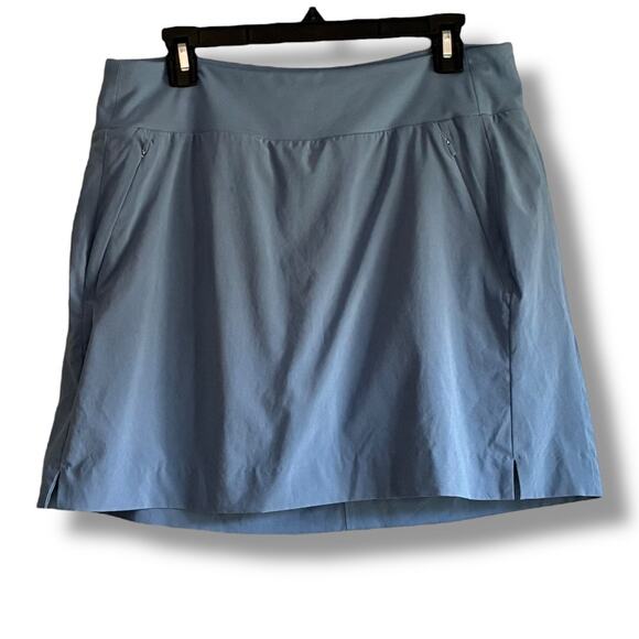 Athleta Soho athletic cottage blue skort with pockets sz 12 - Picture 2 of 6